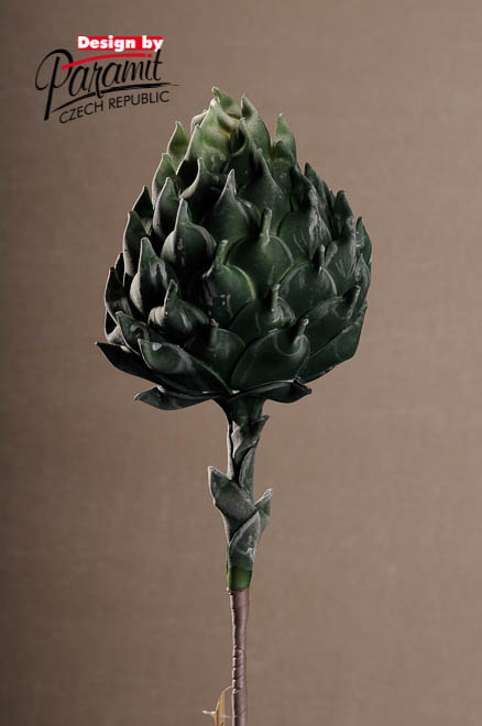 Kvet dekor zel.80cm 3-54G