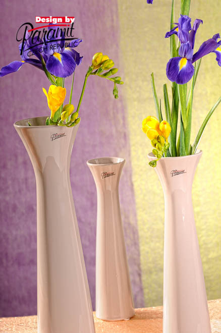 Sisi váza biéžová40cm 11070-40C