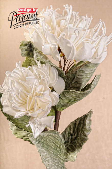 Kvet dekor.biel.85cm3-131W