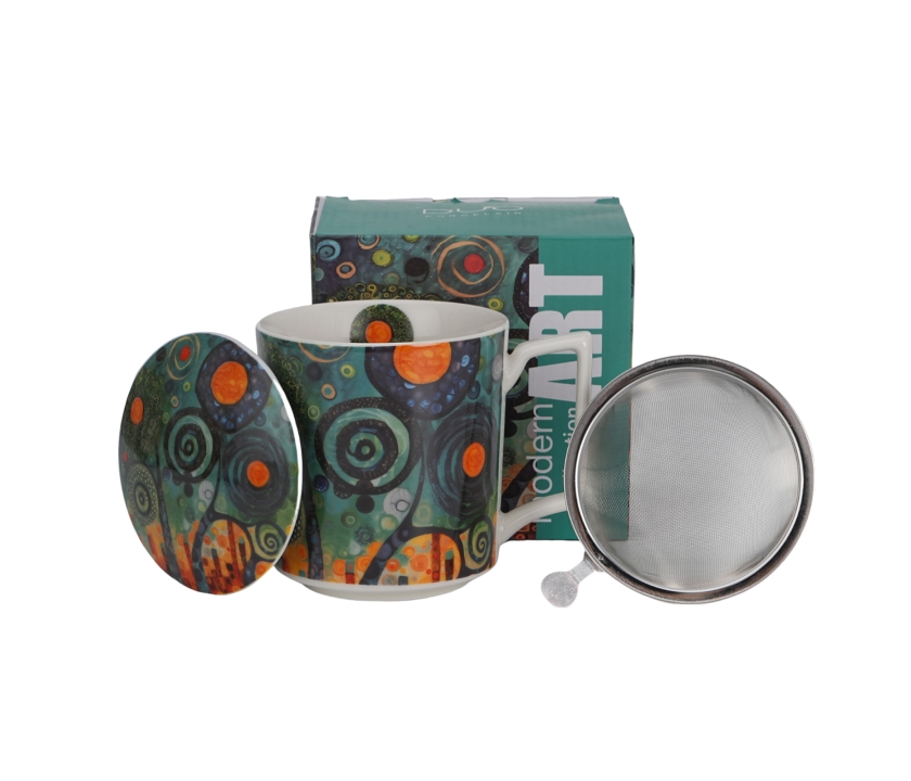 Modern TWISTED TREES Hrnček 450ml+sitko