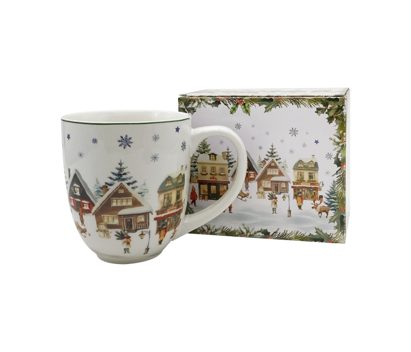 Christmas Vilage Hrnček XXL