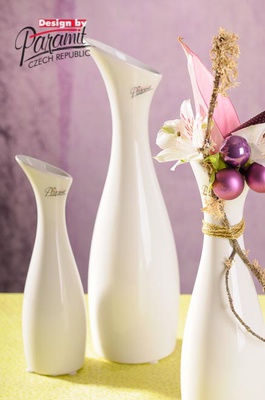 Soffi váza bílá 30 cm 11029-30