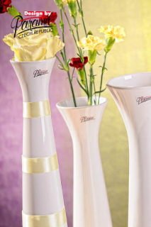 Sisi váza biela40cm 11070-40W