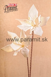 Kvet dekor biel.100cm 3-61W