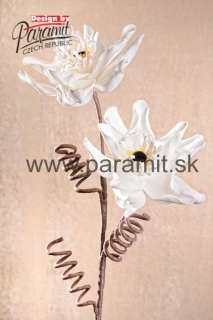 Kvet dekor,biel.96cm 3-91W