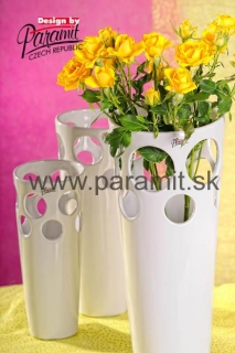 Nely vaza biela.34cm12053-34W