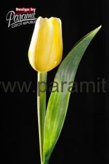 Tulipan kvet 40 cm 107 Y1 svetlo žltá