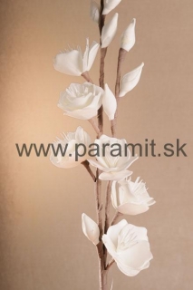 Kvet dekor.biela.85cm3-172W