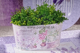 Žardinka plech.hyacint 26x13cm 1-124-26